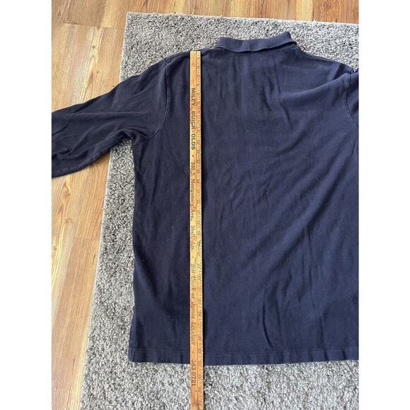 Polo Ralph Lauren Shirt Mens XL Blue Long Sleeve Polo Red Pony 100% Cotton - Picture 7 of 7